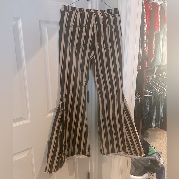 Shyanne Jeans Shyanne Brown Stripe Flares Poshmark